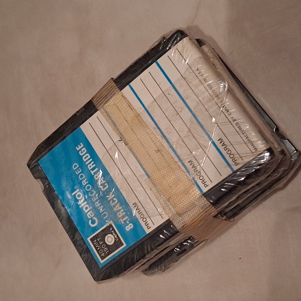 (4) Vtg Capitol RecordsUnrecorded 8-Track Tape Cartridges 40 Mins. 190 Ft.Sealed
